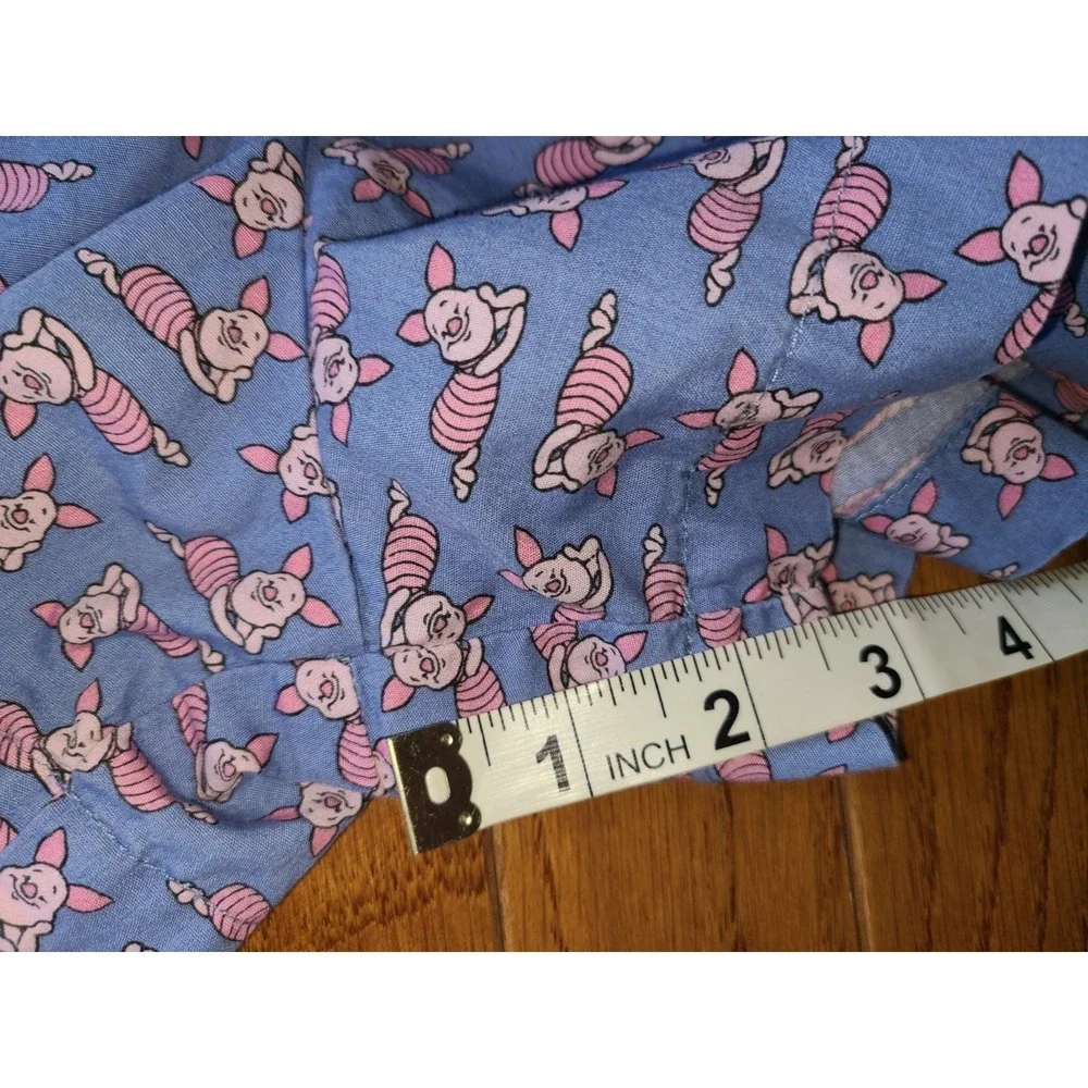 DISNEY Boxers PIGLET SHORTS SIZE XL‎ Blue and Pink Elastic Waist Tie Sz Small
